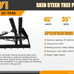 2026 GIYI GY-TP45 25 in Skid Steer Post Puller (Unused)