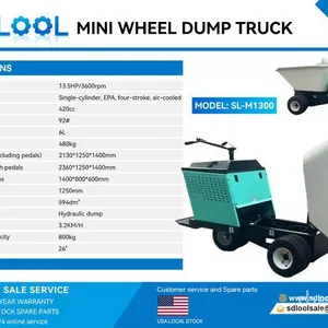 2026 SDLOOL SL-M1300 Stand-On Mini Wheeled Dumper (Unused)