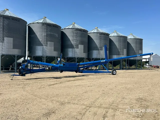 2012 Brandt 1370HP 13 in x 70 ft Swing Grain Auger