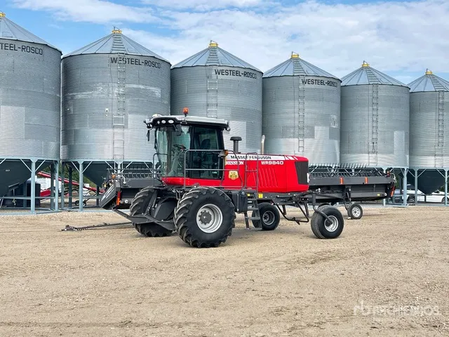 2017 Massey Ferguson WR9840 40 ft Swather Windrower
