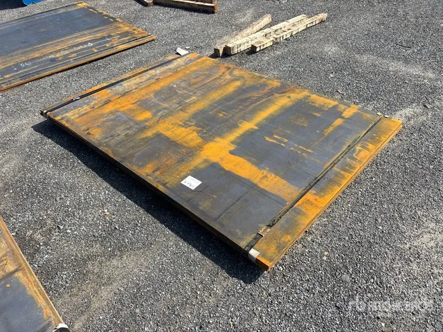 Quantity of (2) 2025 Kit Containers 60x88x1" Steel Plates
