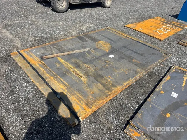 Quantity of (2) 2025 Kit Containers 72x107x.75 Steel Plates