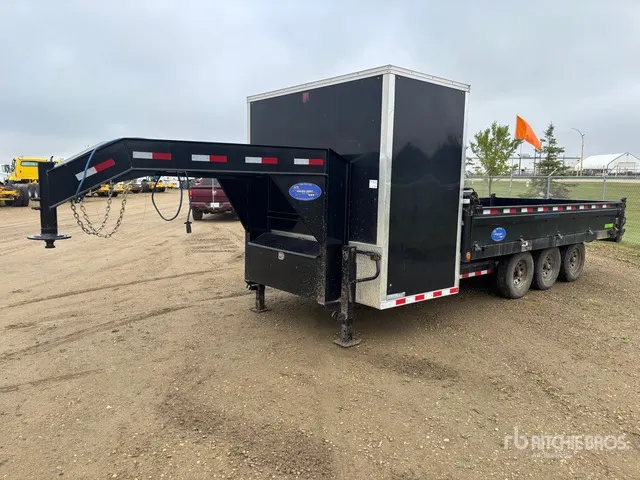 2022 16 ft Tri/A Gooseneck Dump Utility Trailer