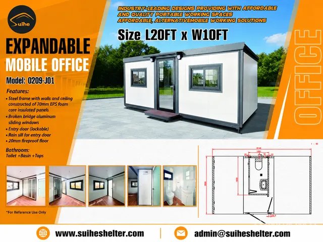 2026 Suihe 0209-J01 20 ft x 10 ft Skid-Mounted Expandable Mobile Office (Unused)