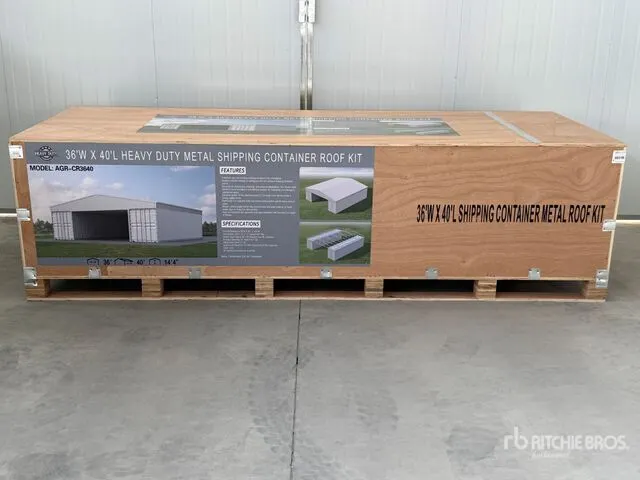 2026 AGR-CR3640 36 ft x 40 ft Container Shelter (Unused)