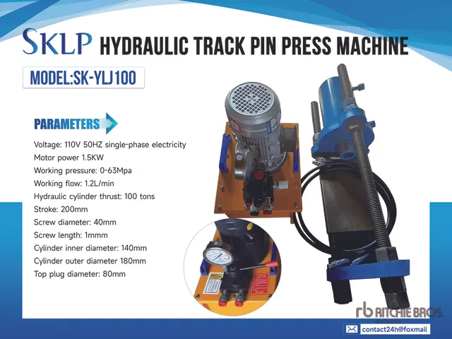 2026 SKLP SK-YLJ100 Hydraulic Track Pin Press Machine (Unused)