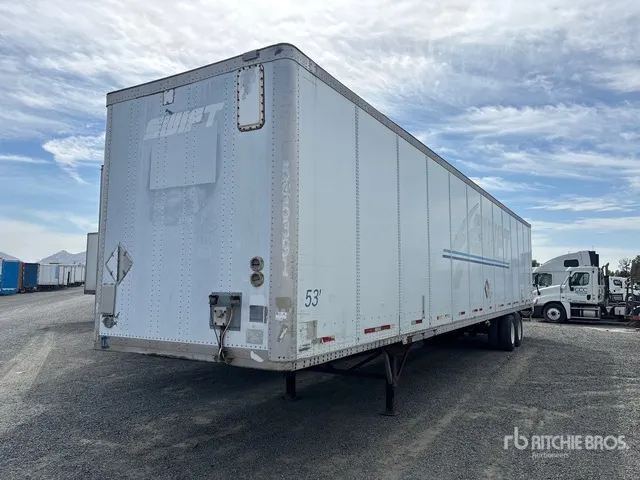 2003 Wabash 53 ft x 102 in T/A Van Trailer