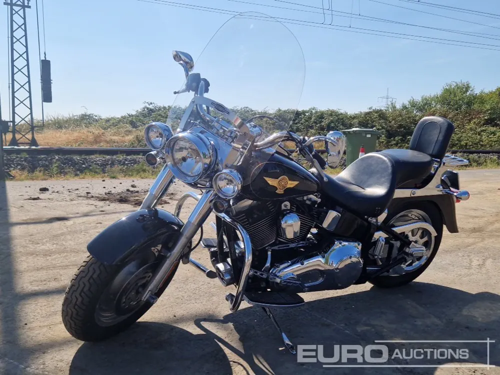 2015 Harley Davidson FLSTFI Fat Boy Motor Cycle, Passenger Seat (Certificate of Title Available)