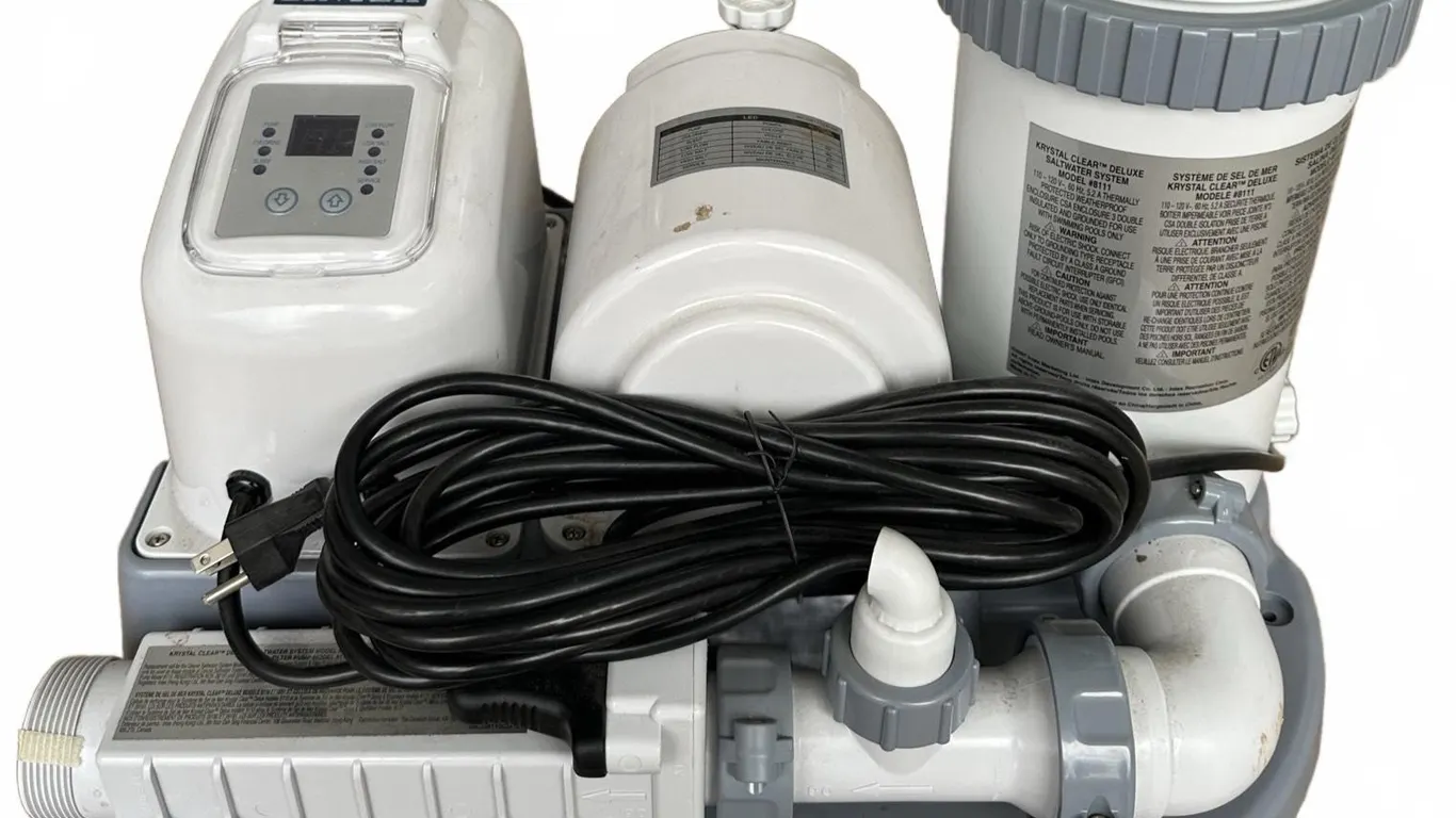 Intex Krystal Clear Deluxe Saltwater System With Pump Model 8111