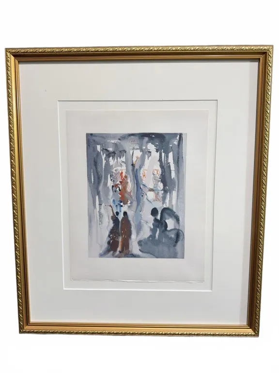Salvador Dalí Divine Comedy Paradise 13 Framed Woodcut