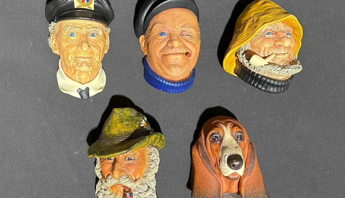 Bossons Chalkware Wall Masks