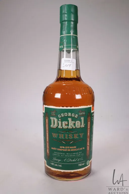 George Dickel/ 95% Rye Mash Whisky/ 750ml/ 45% ABV Note: Alcohol cannot be insured by any courier i