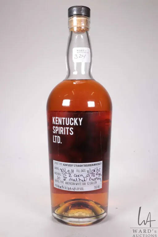 Kentucky Spirits Ltd./ Kentucky Straight Bourbon Whiskey/ Barrel KSL031/ 750ml/ 60.4% ABV Note: Alc