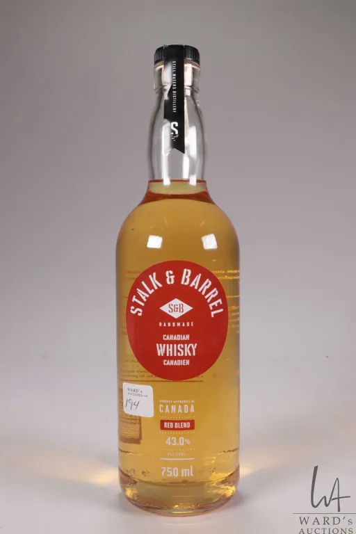 Stalk & Barrel/ Canadian Whisky/ Red Blend/ 750ml/ 43.0% ABV Note: Alcohol cannot be insured by any