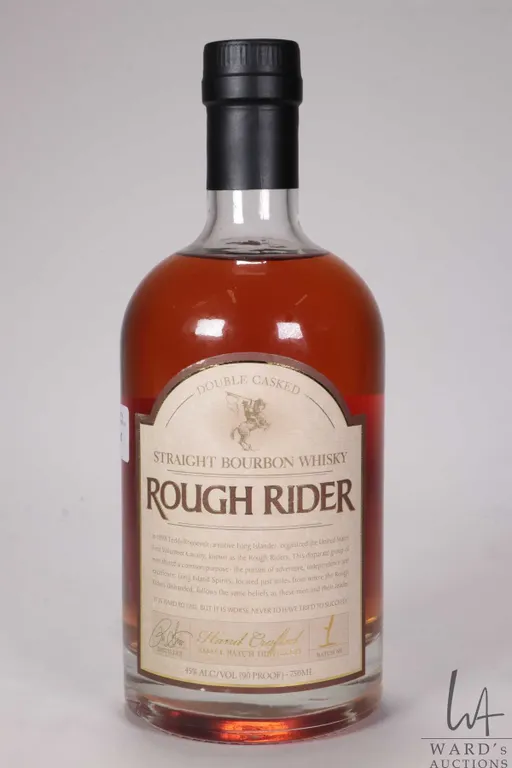 Rough Rider/ Small Batch Straight Bourbon Whisky/ 750ml/ 45% ABV Note: Alcohol cannot be insured by