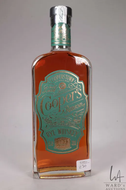 Cooperstown/ Cooper's Ransom/ Rye Whiskey/ 750ml/ 51% ABV Note: Alcohol cannot be insured by any co