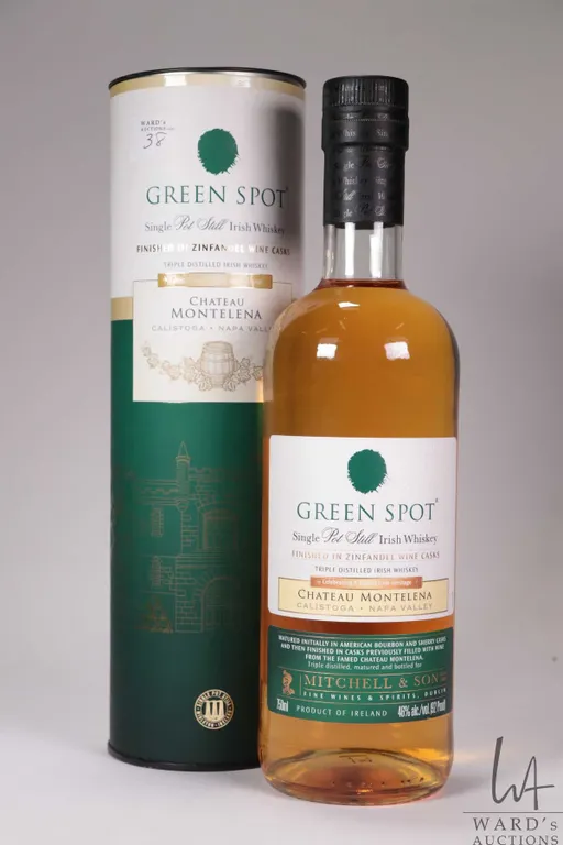 Chateau Montelena/ Green Spot/ Single Pot Still/ Triple Distilled Irish Whisky/ 750ml/ 46% ABV Note