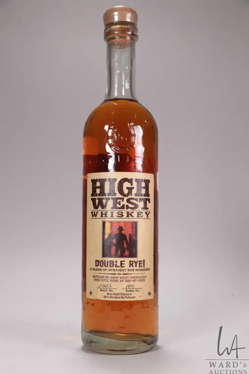 High West Whiskey/ Double Rye/ blended Straight Rye Whiskies/ Batch 14A22/ Bottle No. 1976/ 750ml/ 4