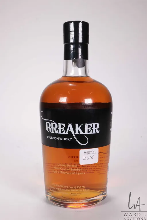 Breaker/ 5 Year/ Bourbon Whisky/ 750ml/ 45% ABV Note: Alcohol cannot be insured by any courier in Ca