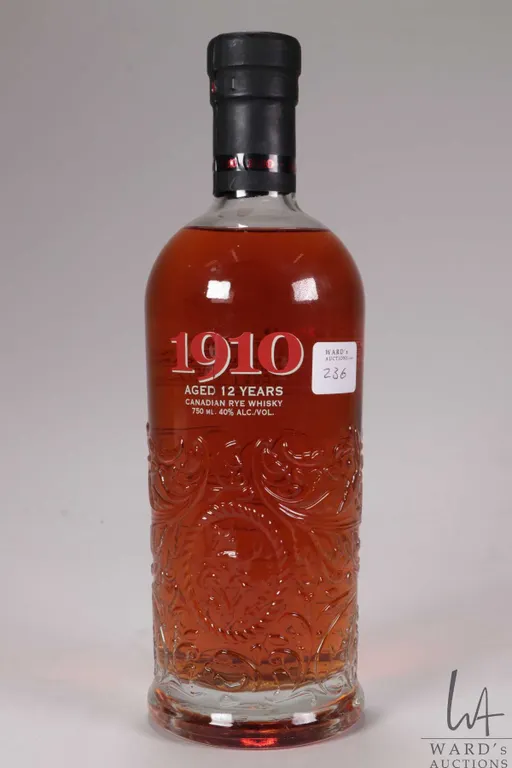 1910/ 12 Year/ Canadian Rye Whisky/ 750m/ 40% ABV Note: Alcohol cannot be insured by any courier in