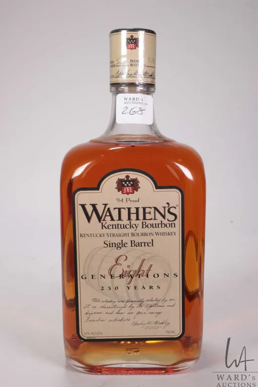 Wathen's Kentucky Bourbon/ Eight Generations Kentucky Straight Bourbon Whiskey/ 750ml/ 47% ABV Note