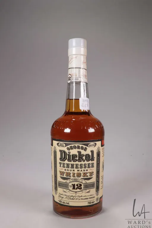 George Dickel/ Tennessee/ 12 Year Old/ Sour Mash Whisky/ 750ml/ 45% ABV Note: Alcohol cannot be ins