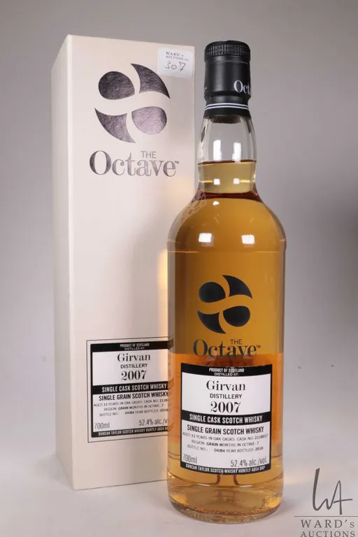 The Octave/ Girvan Distillery/ Single Grain Scotch Whicksy/ 11 Year/ Cask No. 2118017/ bottle 04/84/