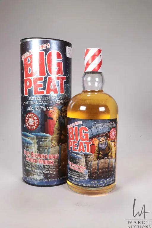 Douglas Laing's/ Big Peat/ Christmas Edition/ Islay Blended Malt Scotch Whisky/ 750ml/ 53.7% ABV No