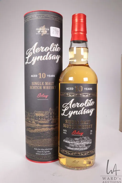Aerolite Lyndsay/ 10 Year Old/ Islay Single Malt Scotch Whisky/ 700ml/ 46% ABV Note: Alcohol cannot