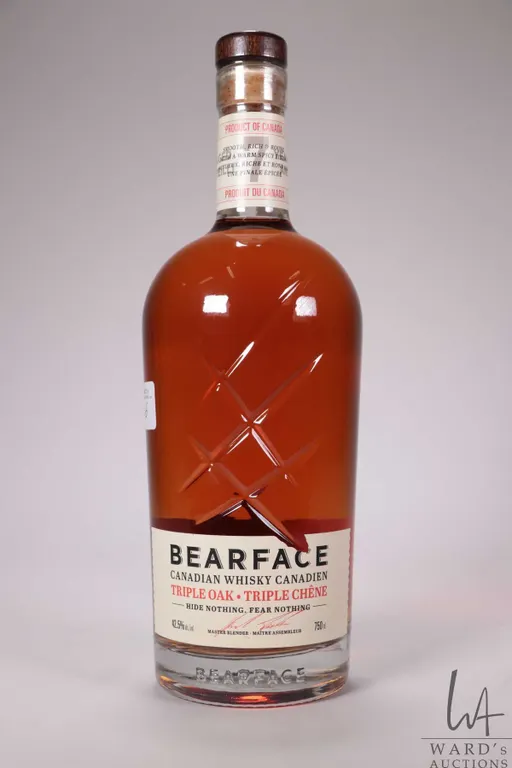 Bearface/ Triple Oak/ Canadian Whisky/ 750ml/ 42.5% ABV Note: Alcohol cannot be insured by any cour