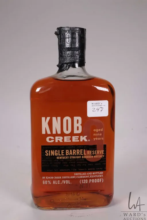 Knob Creek/ Single Barrel Reserve/ 9 Year Old Kentucky Straight Bourbon Whiskey/ 750ml/ 60% ABV Not