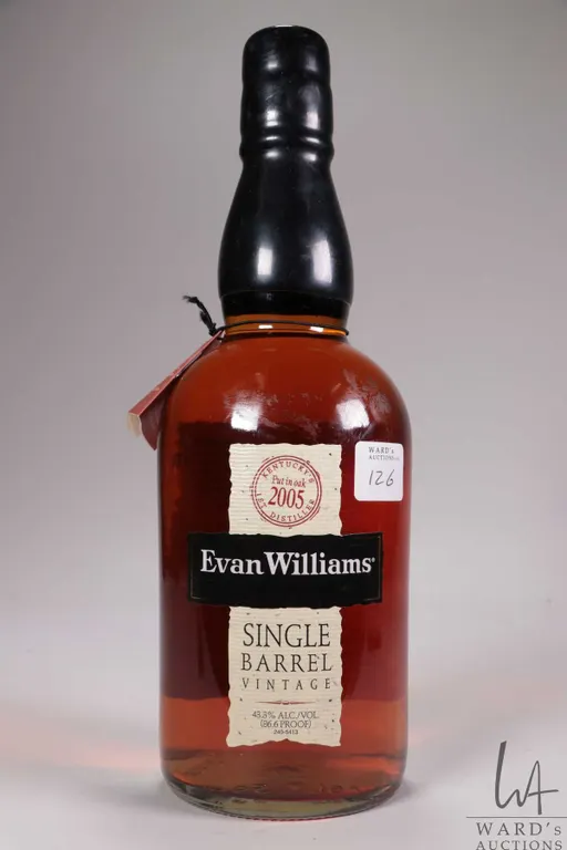 Evan Williams/ 2005 / Single Barrel/ Kentucky Straight Bourbon Whiskey/ 750ml/ 43.3% ABV Note: Alco