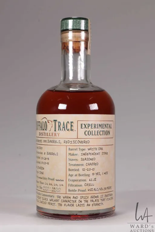 Buffalo Trace Distillery/ Experiment Collection/ Bourbon Whiskey/ 375ml/ 45% ABV Note: Alcohol cann