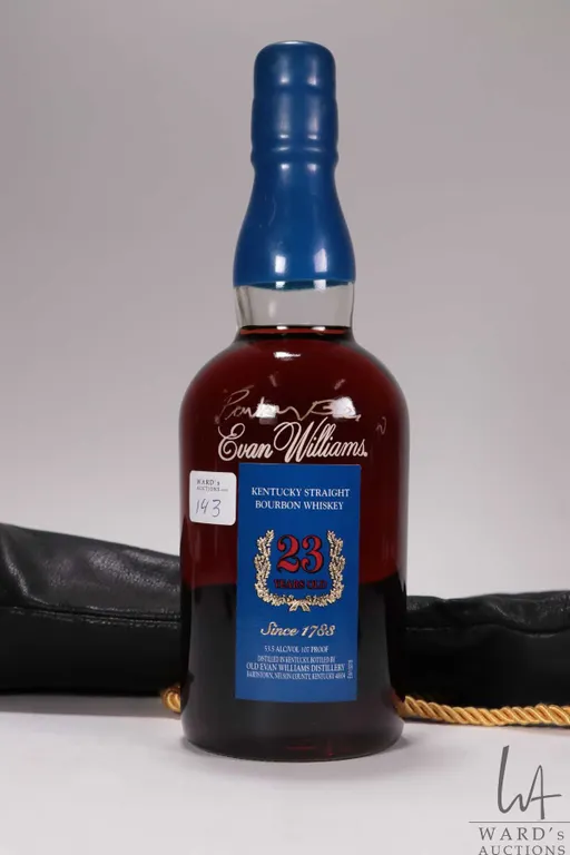 Evan Williams/ 23 Year Old/ Kentucky Straight Bourbon Whiskey/ 750ml/ 53.5% ABV Note: Alcohol canno
