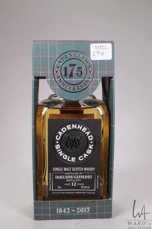 Cadenhead's 175 Anniversary/ 12 Year/ Single Cask/ Single Malt Scotch Whisky/ 700ml/ 55.9% ABV Note