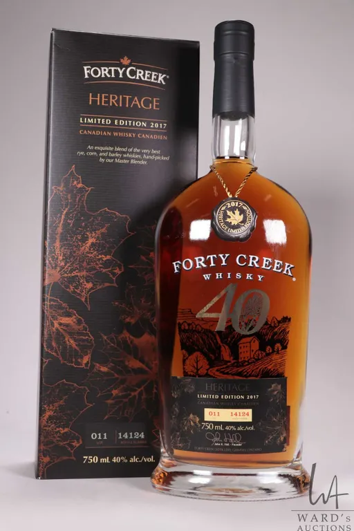 Forty Creek/ Limited Edition 2017/ Canadian Whisky/ Lot 011/ Bottle No. 14124/ 750ml/ 40% ABV Note: