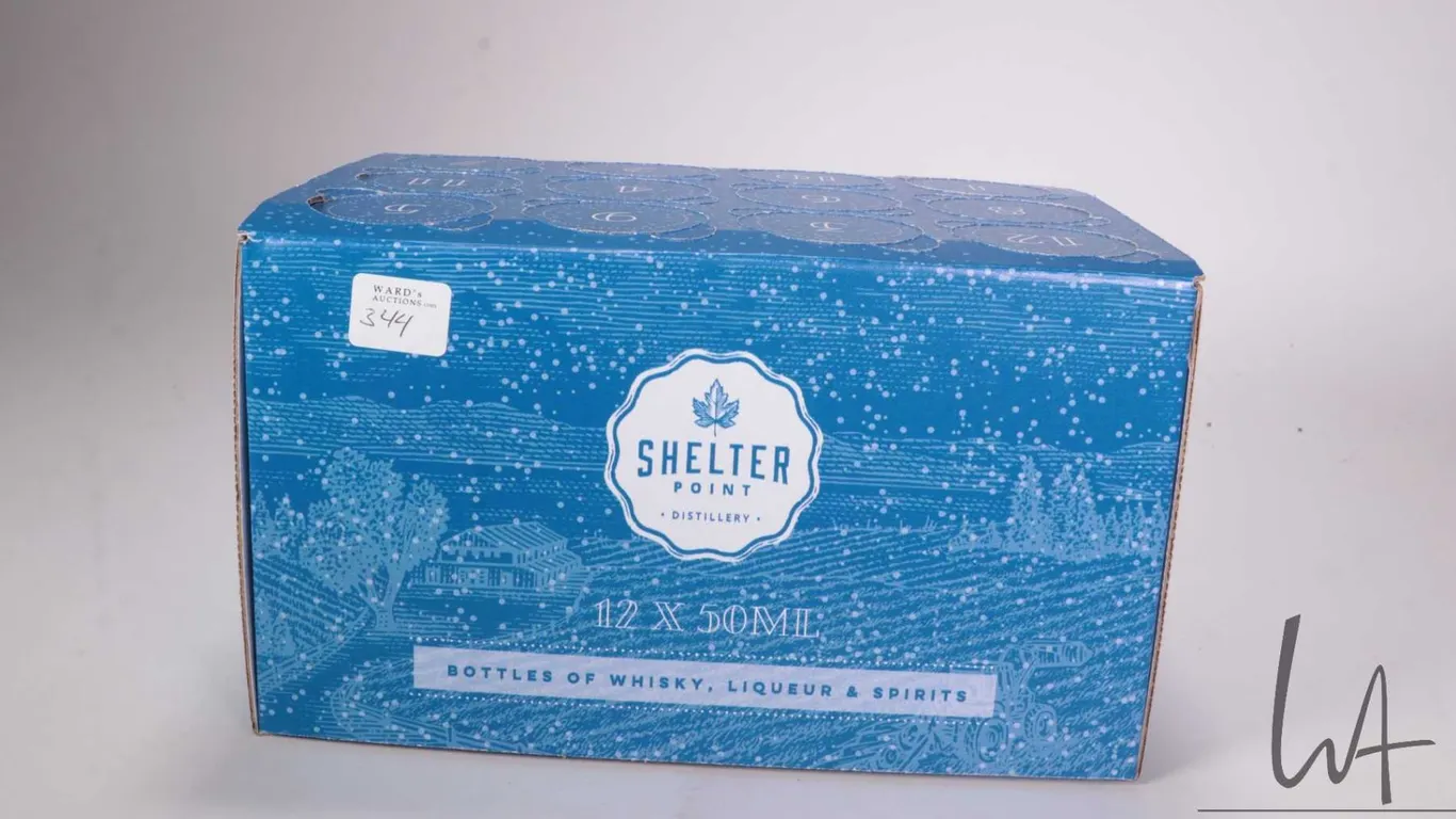 Shelter Point Distillery/ Twelve Delights/ selection of 50ml bottles of Whisky, each between 46 and