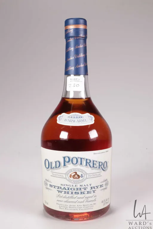 Old Potrero/ Single Malt Striaght Rye Whiskey/ 750ml/ 48.5% ABV Note: Alcohol cannot be insured by