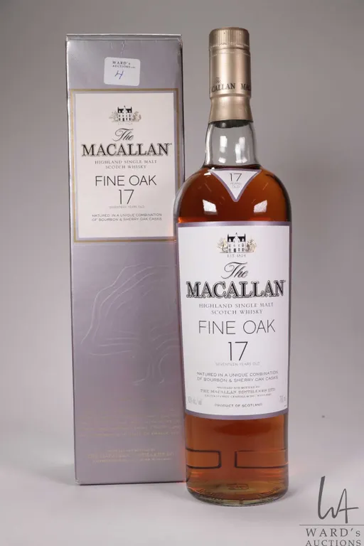 The Macallan/ Fine Oak/ 17 Year Old/ Highland Single Malt Whisky/ 750ml/ 43% ABV Note: Alcohol can