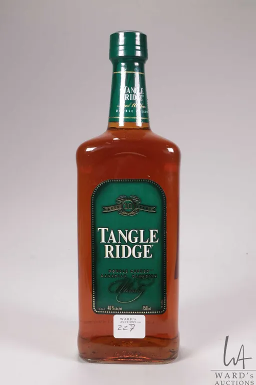 Tangle Ridge/ Double Casked Canadian Whisky/ 750ml/ 40% ABV Note: Alcohol cannot be insured by any