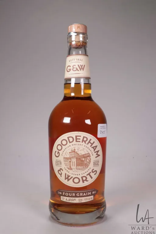 Gooerham & Worts/ Four Grain Canadian Whisky/ Blend A.A1129/ 750ml/ 44.4% ABV Note: Alcohol cannot