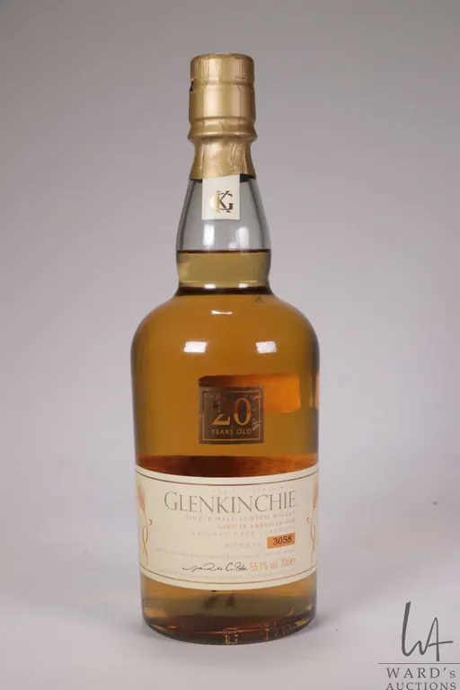 Glenkinchie/ 20 Year Old/ Single Malt Scotch Whisky/ Bottle No. 3058/ 700ml/ 55.1% ABV Note: Alcoho