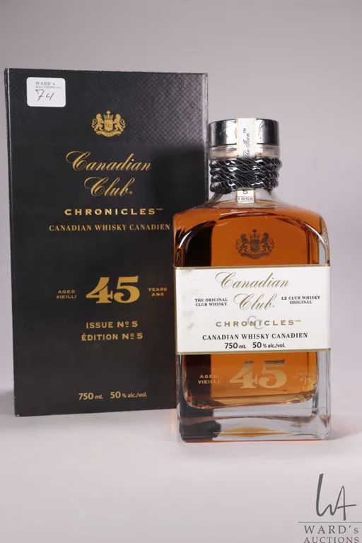 Canadian Club/ Chronicles/ 45 Year Old/ Canadian Whisky/ Issue No. 5/ 750ml/ 50% ABV Note: Alcohol