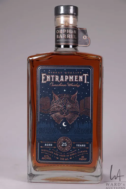 Orphan Barrel/ Entrapment/ 25 Year Old/ Canadian Whisky/ 750ml/ 41% ABV Note: Alcohol cannot be ins