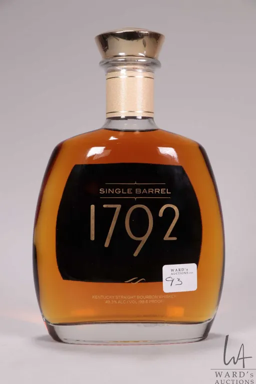 1792/ Single Barrel/ Kentucky Straight Bourbon Whiskey/ 750ml/ 49.3% ABV Note: Alcohol cannot be in