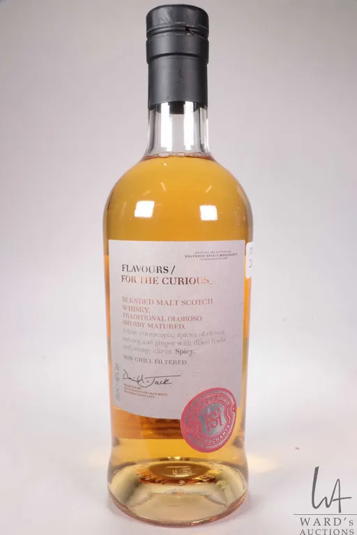 Holyrood Spirit/ Flavours for the Curious/ Blended Malt Scotch Whisky. 700ml. 46% ABV Note: Alcohol