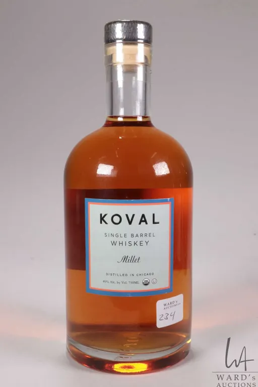 Koval/ Millet/ Single Barrel Rye Whiskey/ 750ml/ 40% ABV Note: Alcohol cannot be insured by any co