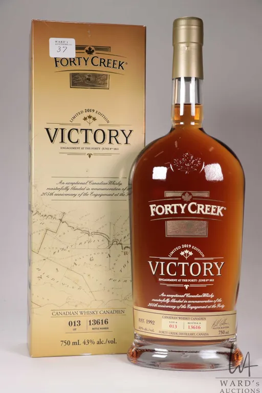 Forty Creek/ Limited 2019/ Victory/ Canadian Whisky/ Bottle No. 13616/ 750ml/ 43% ABV Note: Alcohol