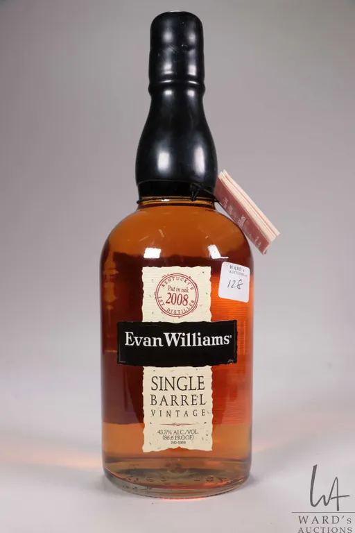 Evan Williams/ 2008 / Single Barrel/ Kentucky Straight Bourbon Whiskey/ 750ml/ 43.3% ABV Note: Alco