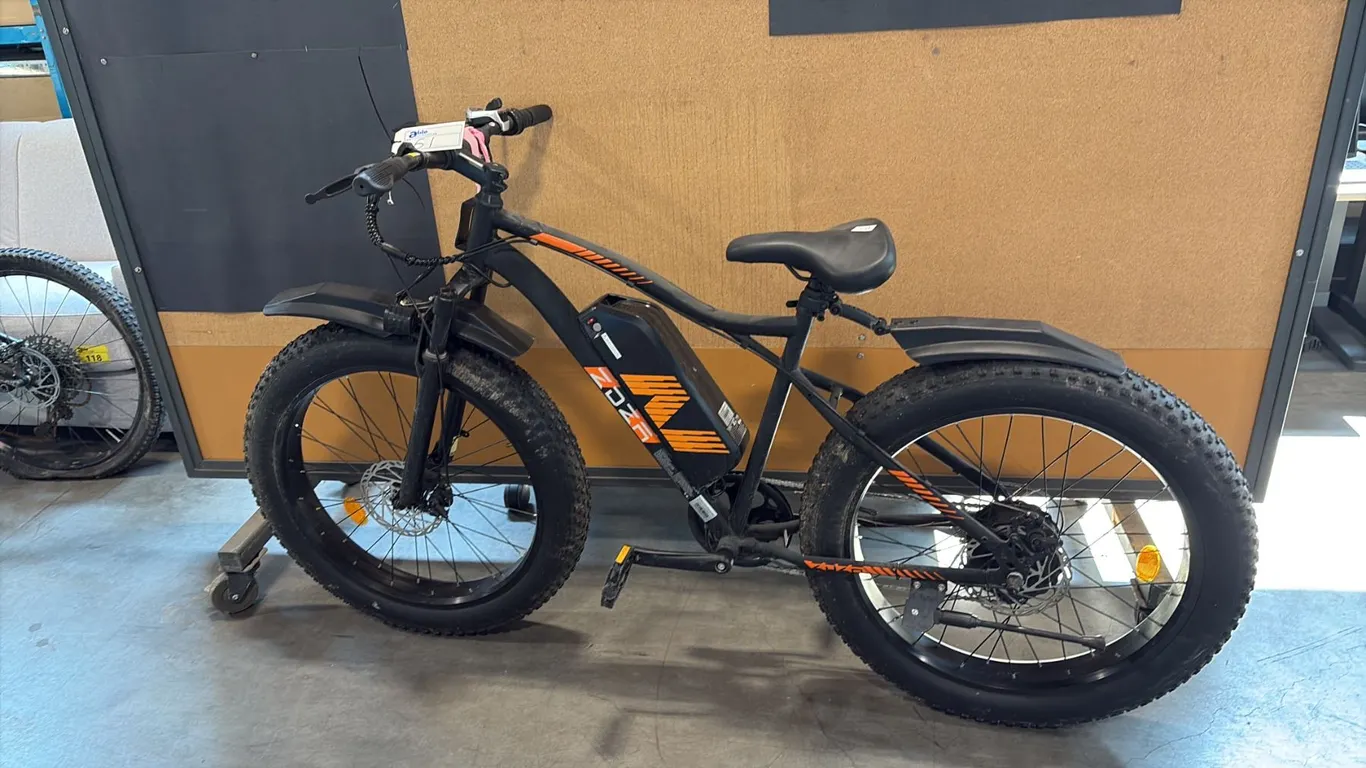 BLACK ZDZA ZA01 1500W PEAK-POWER 7-SPEED ELECTRIC FAT TIRE MOUNTAIN BIKE *NO KEY, NO CHARGER*